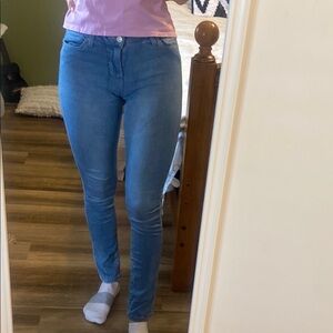Women's Celebrity Pink Blue Skinny Jeggings